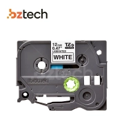 Fita para Rotulador Brother TZE231 Branco Laminado - 12mm x 8m