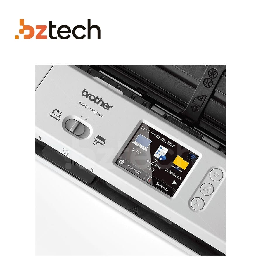 Scanner Brother ADS-1700W Duplex 600 DPI Com ADF | Bz Tech
