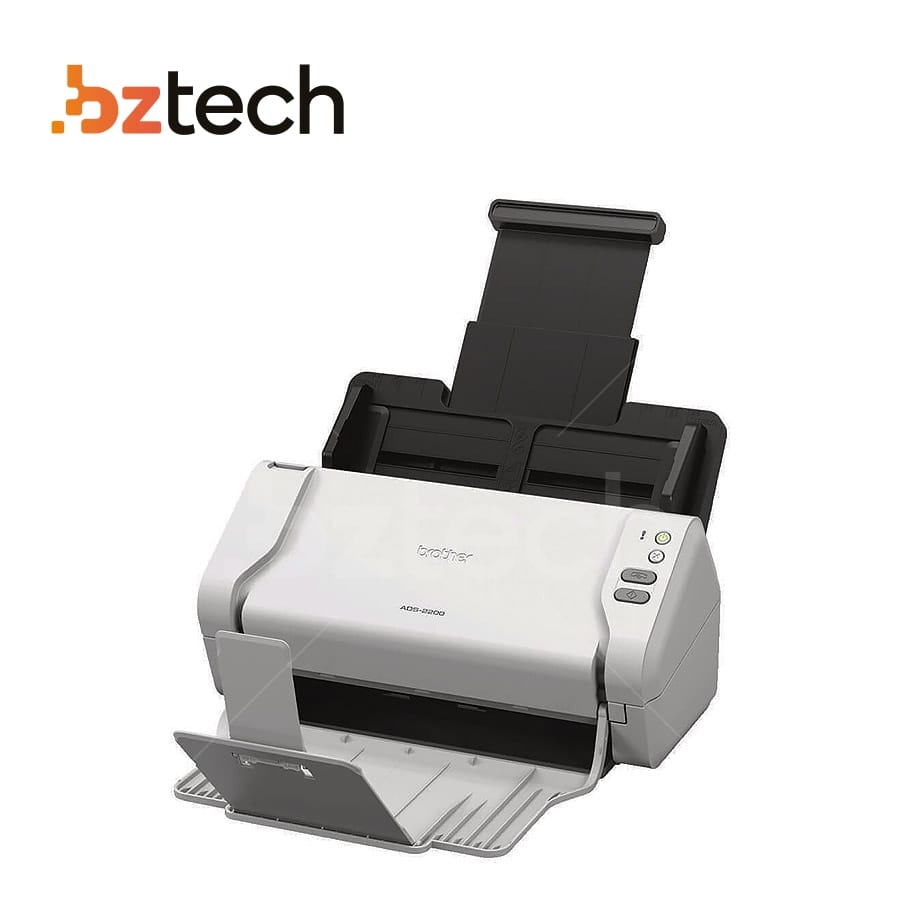 brother ADS-2200 ホワイト スキャナー Scanner Brother ADS-2200 Duplex 600 DPI - USB (Com ADF) | Bz Tech