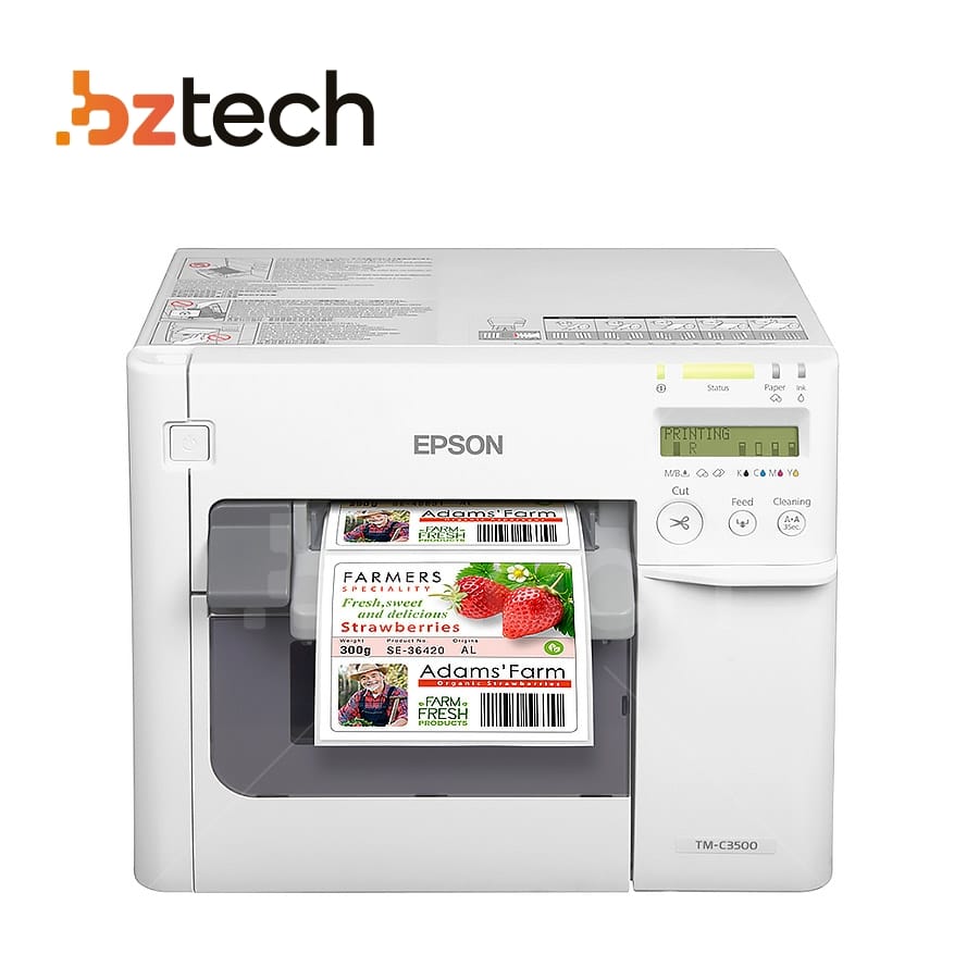 Impressora de Etiquetas Colorida Epson ColorWorks C3500 360dpi