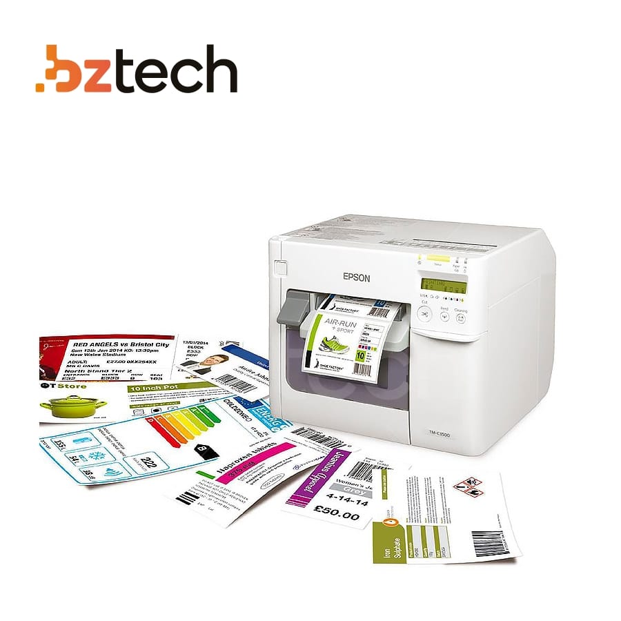 Impressora de Etiquetas Colorida Epson ColorWorks C3500 360dpi