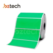 Etiqueta Adesiva Couchê Verde 100x75mm, 1 Pol e 1 Col (Caixa 10 Rolos) - 500 Etiquetas por Rolo Etiqueta Adesiva Couchê Verde 100x75mm, 1 Pol e 1 Col (Caixa 10 Rolos) - 500 Etiquetas por Rolo
