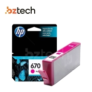 Cartucho de Tinta Original HP Magenta 670 - 3.5ml (300 Impressões)