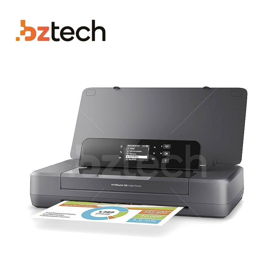 Impressora Jato de Tinta Portátil HP OfficeJet Mobile 200 - USB e