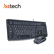 Teclado e Mouse Com Fio Logitech K120 - USB