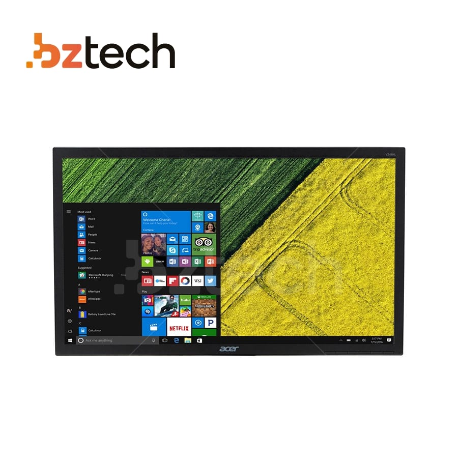 Monitor 24 Polegadas Acer V246HL Full HD - VGA, DVI e HDMI | Bz Tech