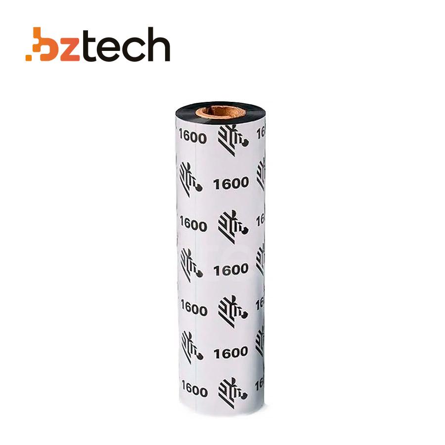 Ribbon Original Zebra 1600 Cera 110mm x 74m | Bz Tech