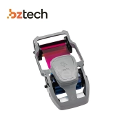 Ribbon Original Zebra Colorido para Impressora ZC300 - YMCKOK - Frente Colorida com Overlay e Verso Preto (200 Impressões)