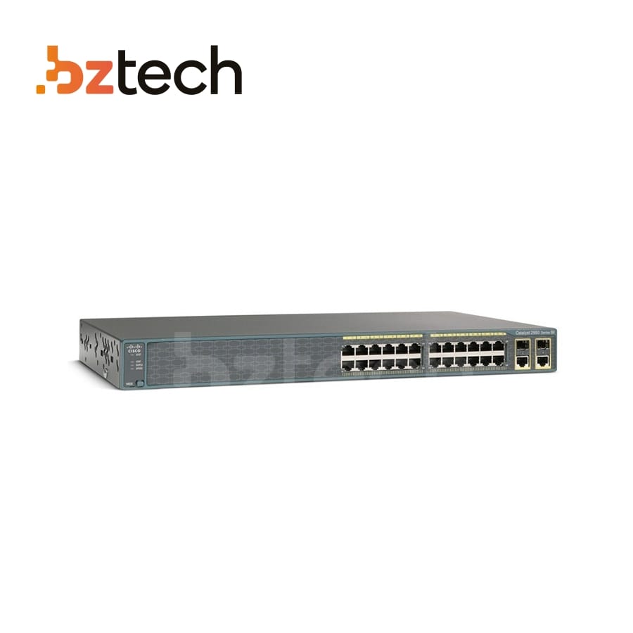 Switch Cisco Catalyst 2960-Plus Gerenciável - 24 Portas Gigabit e