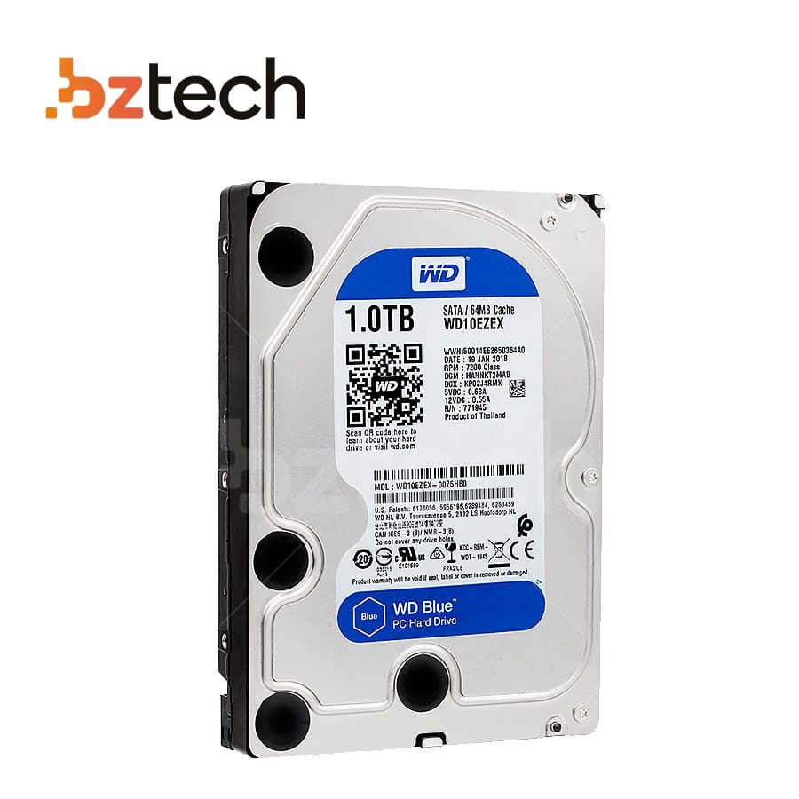 その他 Western Digital WD10EZEX 1TB SATA 6Gb/s HD 1 TB SATA 3-6Gb/s - 7200RPM - 64MB Cache - WD Caviar Blue