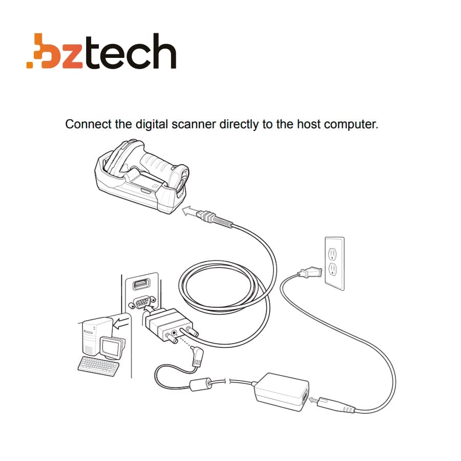 Cabo Zebra Serial RS232 Leitor LI/DS3608 e LI/DS3678 3m | Bz Tech
