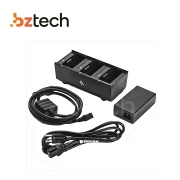 Carregador de Bateria Zebra para Impressora QLn220, QLn320, QLn420, ZQ510, ZQ520, ZQ521, ZQ610, ZQ620 e ZQ630 - 3 Posições Carregador de Bateria Zebra para Impressora QLn220, QLn320, QLn420, ZQ510, ZQ520, ZQ521, ZQ610, ZQ620 e ZQ630 - 3 Posições