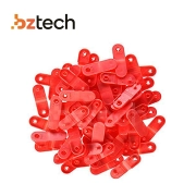 Clipes Zebra para Pulseiras Z-Band - Vermelho