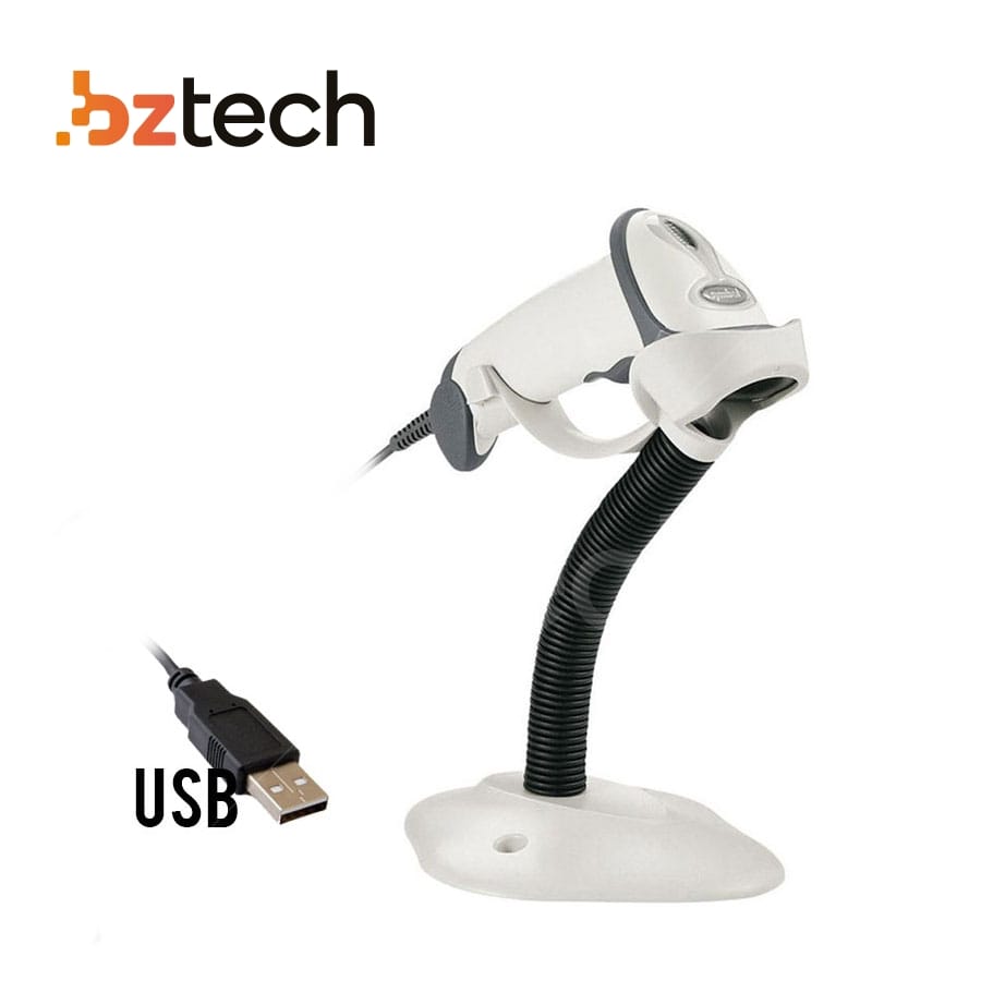 Leitor Zebra LS2208 Laser (Symbol/Motorola) Branco - USB | Bz Tech