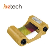 Ribbon Original Zebra Colorido para Impressora ZXP3 - YMCKOK - Frente Colorida com Overlay e Verso Preto (165 Impressões)