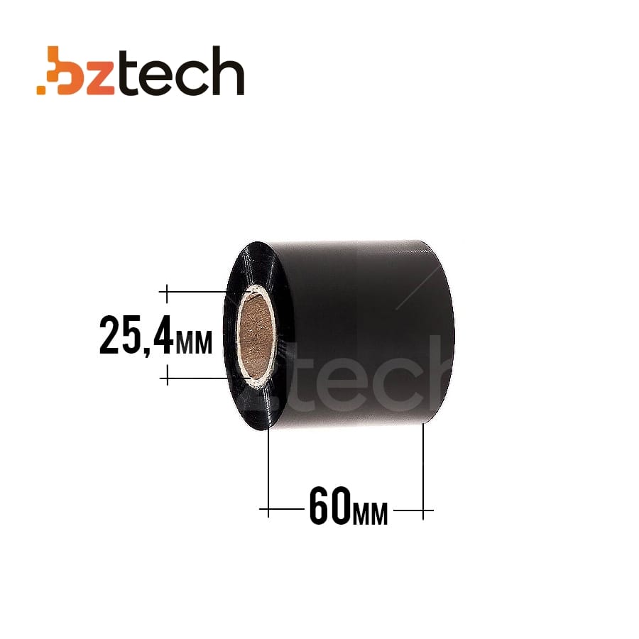 Ribbon Original Zebra 4800 Resina 60mm x 450m | Bz Tech